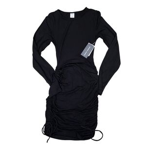 NWT Melrose And Market Black Long Sleeve Fitted Mini Dress Size XS